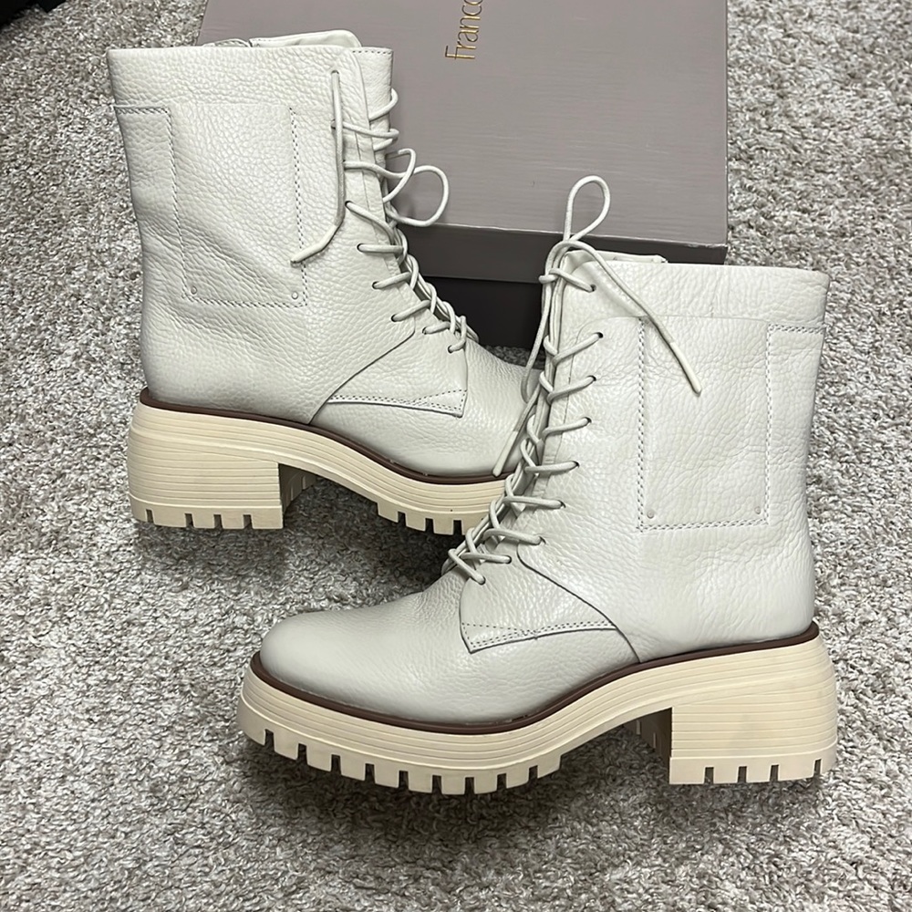 BRAND NEW-NEVER WORN. Franco Sarto lug combat boot. Size 8.5